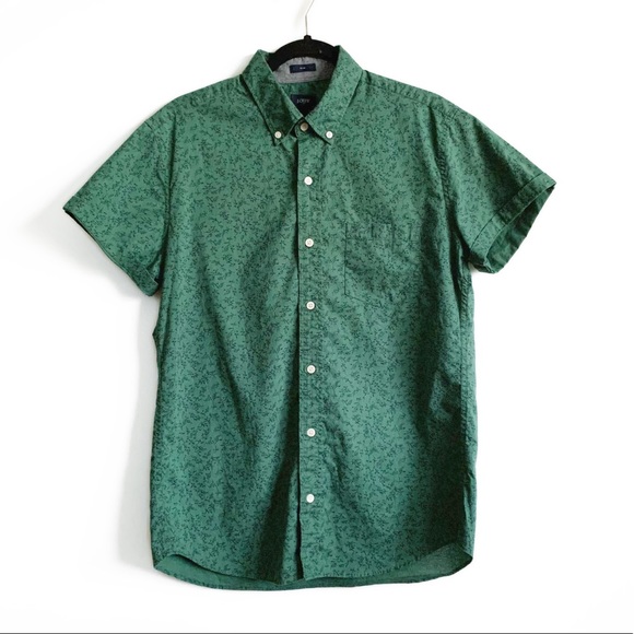 J. Crew Short Sleeve Slim Fit Button Down Shirt